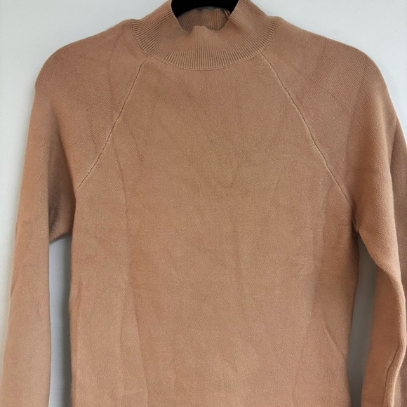 Mock Neck Ribbed Long Sleeve Bodycon Pullover Mini Sweater Dress - Picture 10 of 13